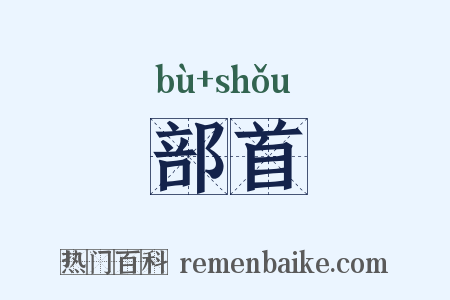 部首是什么意思的图片